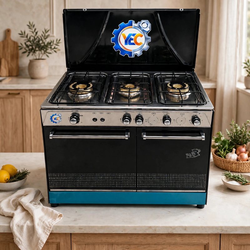 Three burner cook range